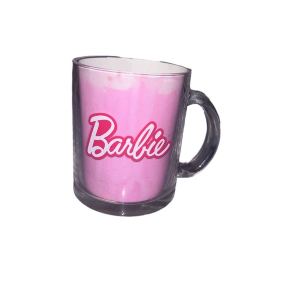 Barbie Clear Glass Coffee Mug - Picture 1 of 4